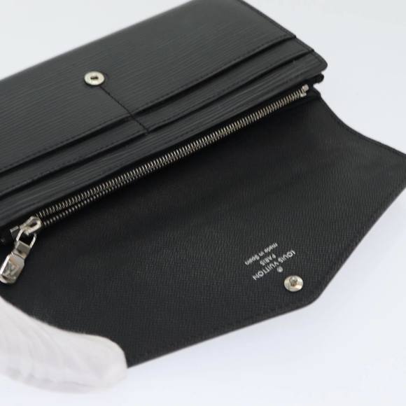LOUIS VUITTON Epi Portefeuille Sarah Long Wallet Black M63742 LV Auth am6807 - Picture 8 of 16